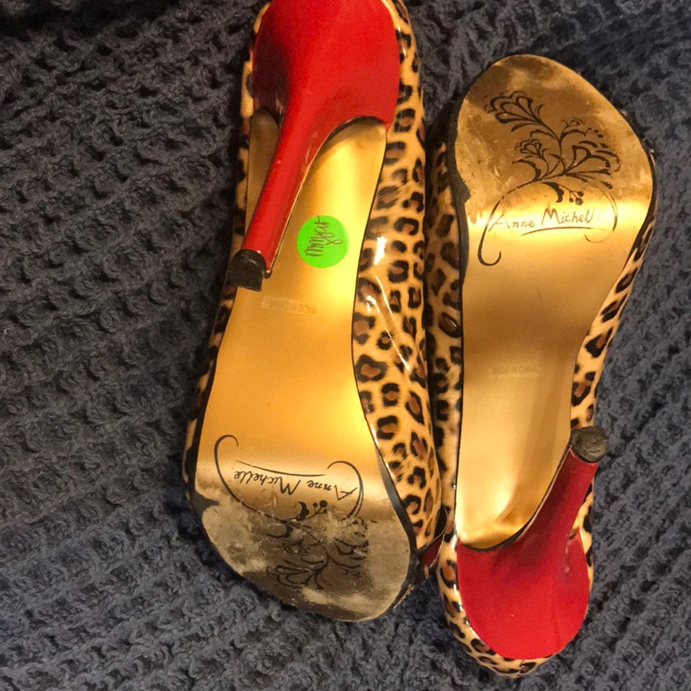 Anne Michelle Cheetah Heels - Picture 5 of 6